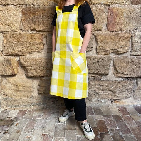 Everyday Apron - Yellow check