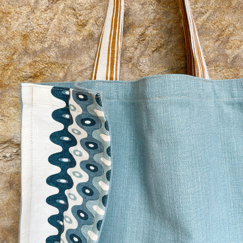 Everyday Bag - Blue Squiggle