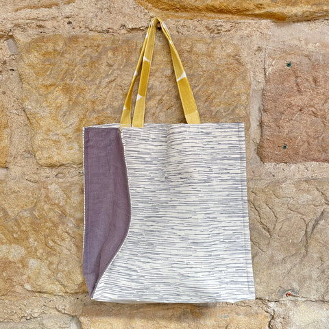 Everyday Bag - Mauve Lines