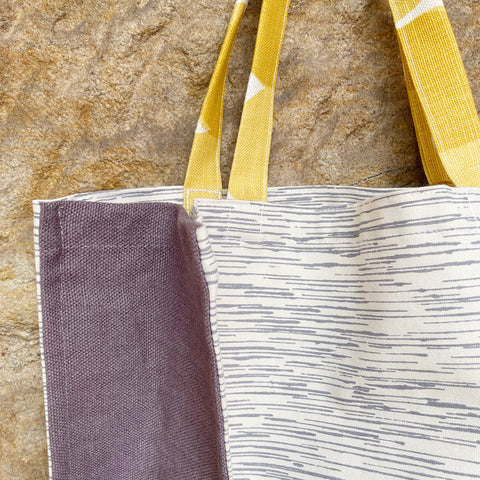 Everyday Bag - Mauve Lines