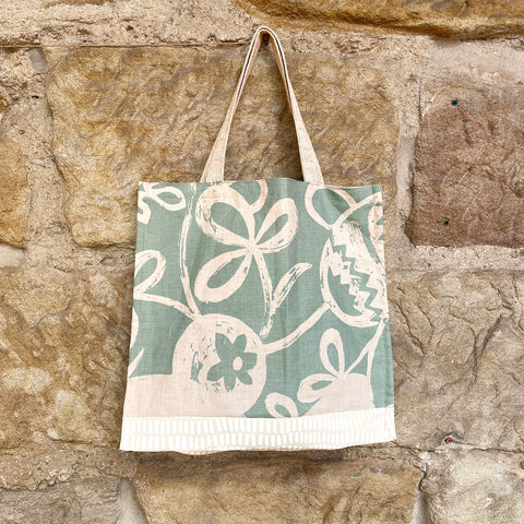 Everyday Bag - Seafoam Floral