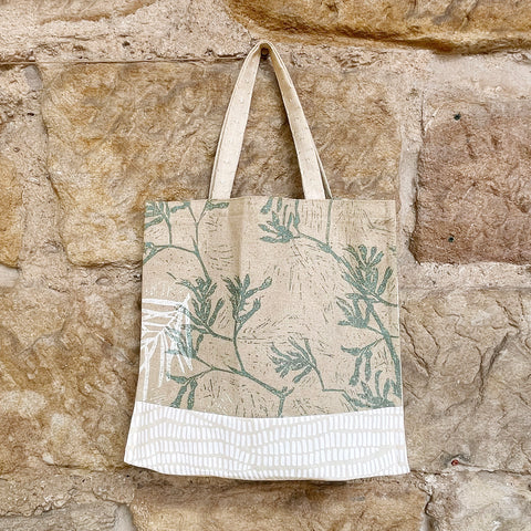 Everyday Bag - Seafoam Floral