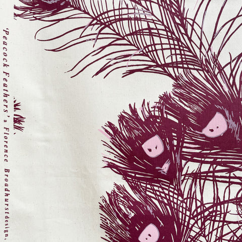 Fabric End Roll - Peacock Feathers