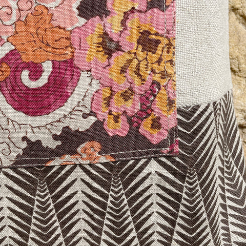 Shoulder Bag - Pink+Brown