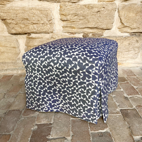 Ottoman with Slip Cover