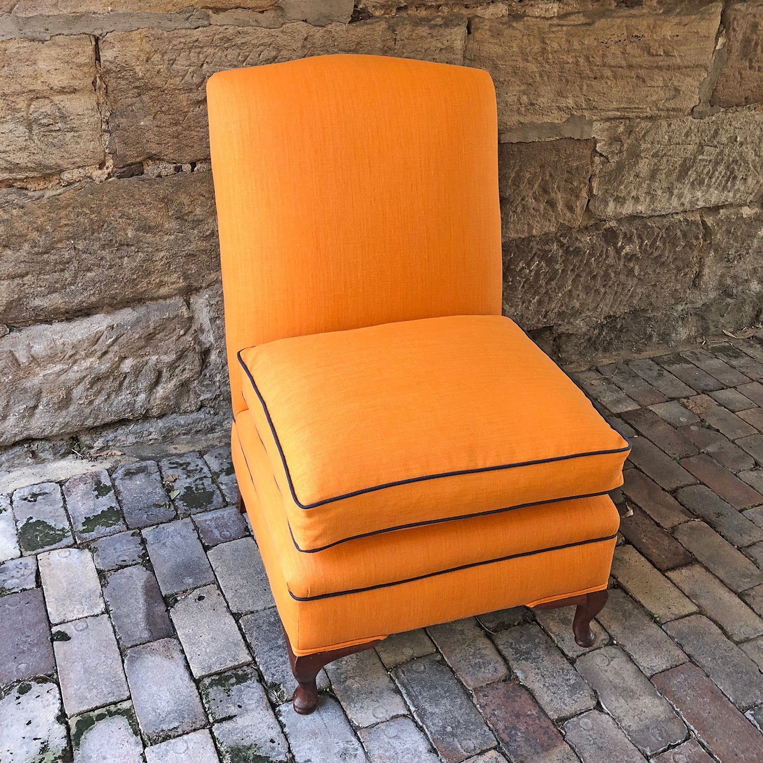 Slipper Chair - Orange