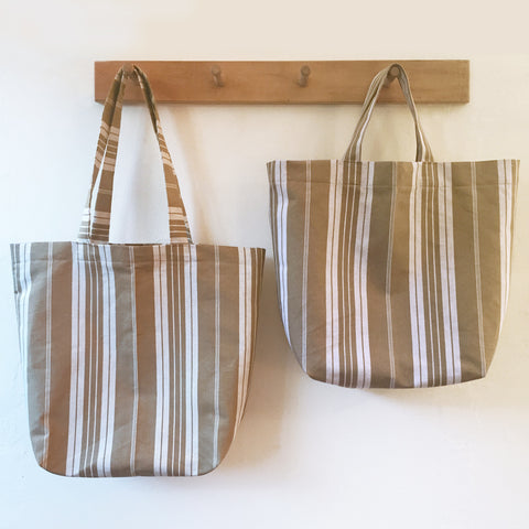 French Ticking Tote